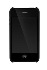 iPHONE 4 SNAP CASE, black frost