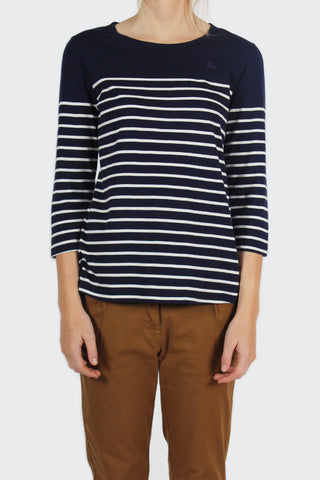 &Co Breton Tee, navy stripe