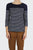 &Co Breton Tee, navy stripe