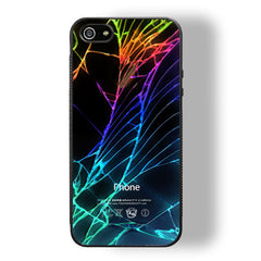 Cracked Out (Black) iPhone 5/5S Bumper Case